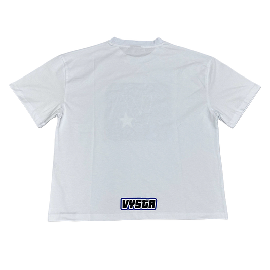 FIVE STARS TEE WHITE & BLUE
