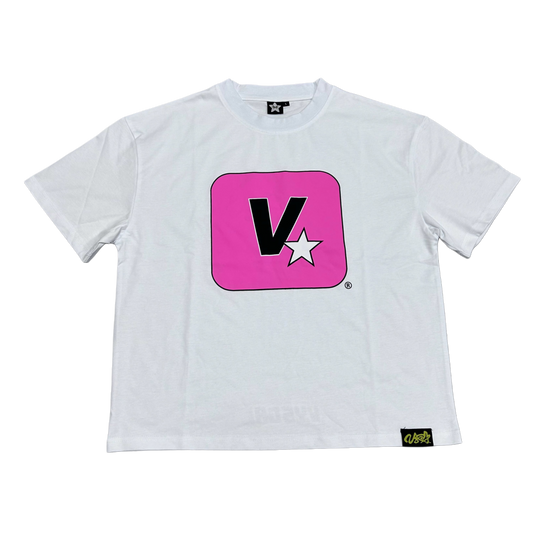 FIVE STARS TEE WHITE & PINK [PRE ORDER]