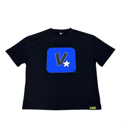 FIVE STARS TEE BLACK & BLUE