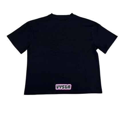 FIVE STARS TEE BLACK & PINK