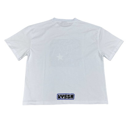 FIVE STARS TEE WHITE & BLUE